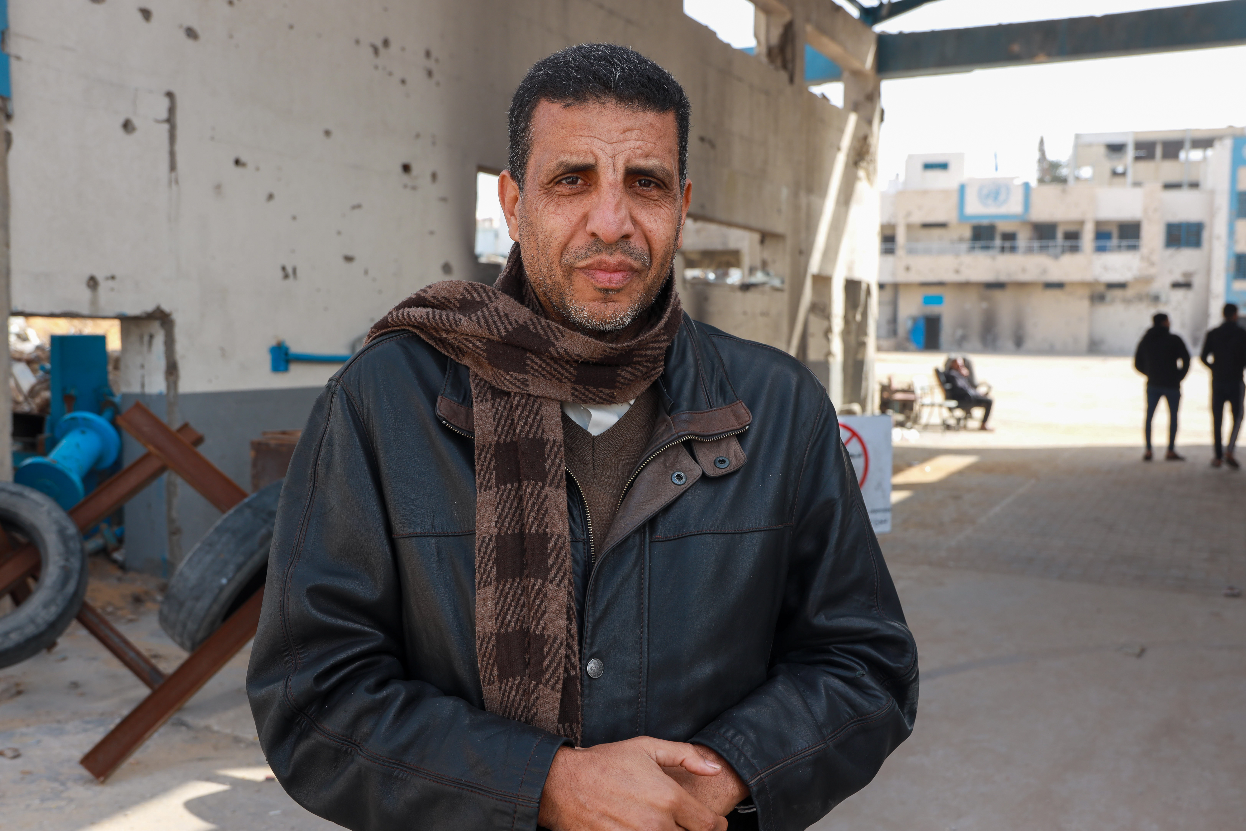 Dr Mustafa al-Ghoul, a dentist with UNRWA for 29 years, who heads the agency’s staff union, is currently leading protests against its recent decisions