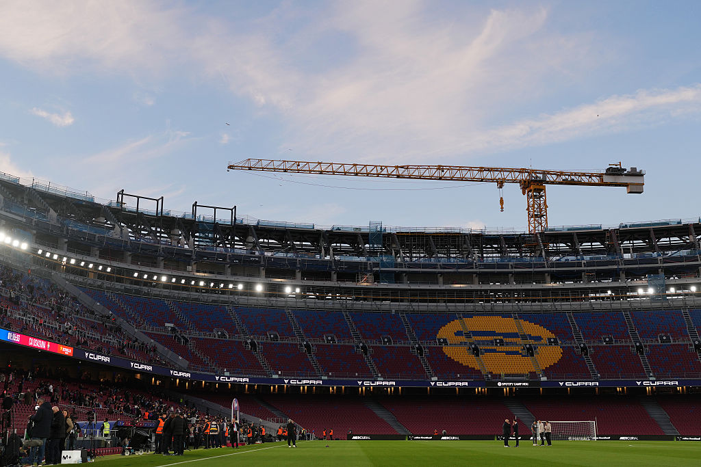 Barcelona’s Camp Nou stadium, which is undergoing redevelopment, is another top contender for the 2030 final