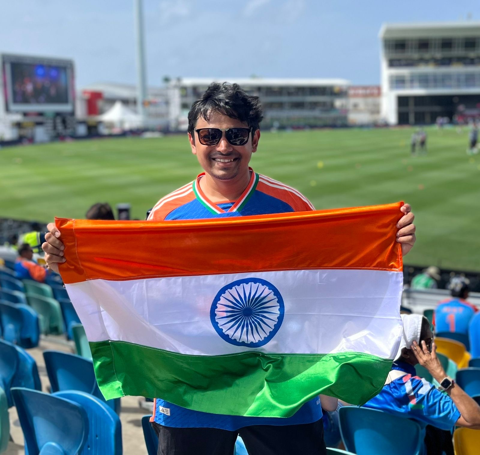 Chheda is among thousands of Indian fans who have travelled to Colombo for the blockbuster fixture [Courtesy of Aditya Chheda]