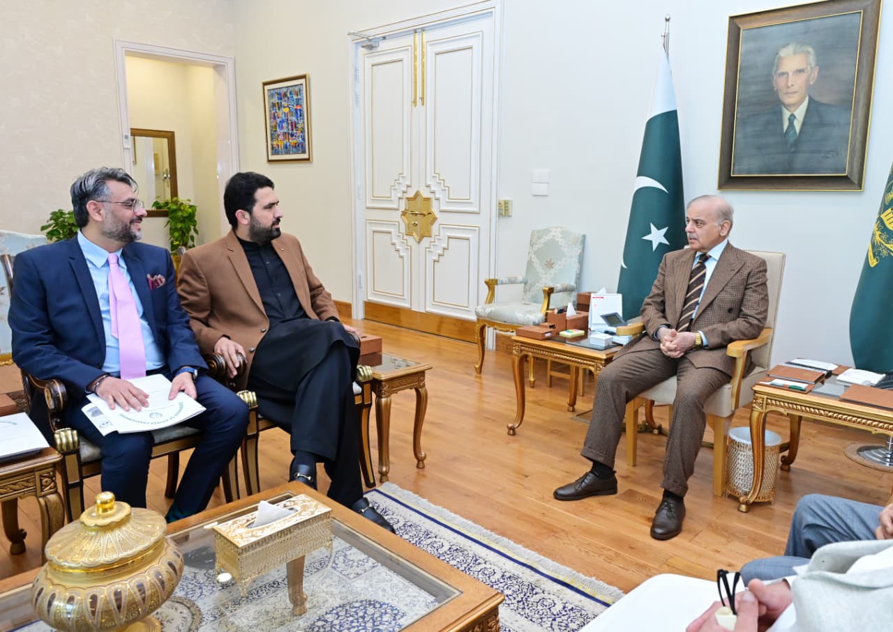 Pakistan prime minister Shehbaz Sharif met Khyber Pakhtunkhwa chief minister Sohail Afridi on February 2, 2026 in Islamabad. [Handout/Prime Minister's Office]