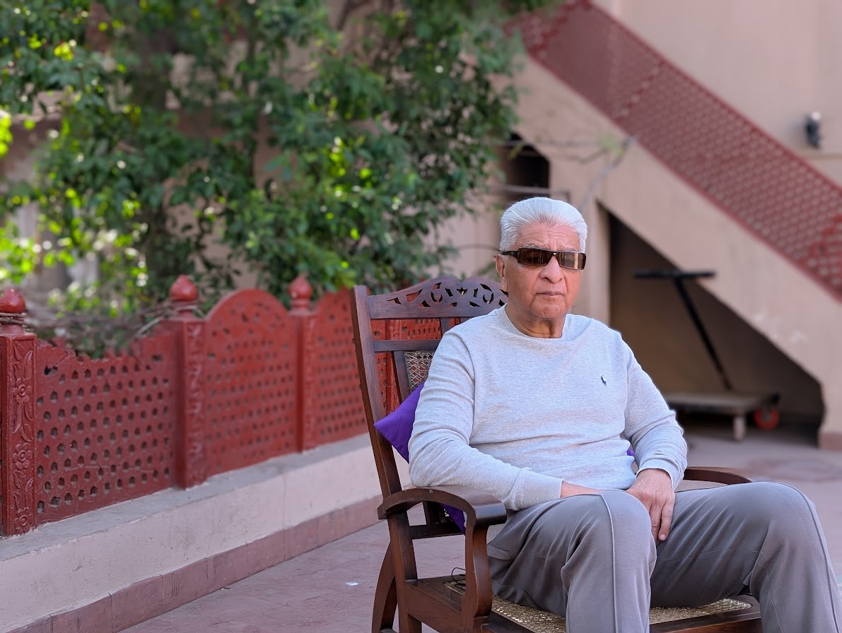Mian Yousaf Salahuddin in his Haveli Barood Khana, days before the Basant festival kicked off