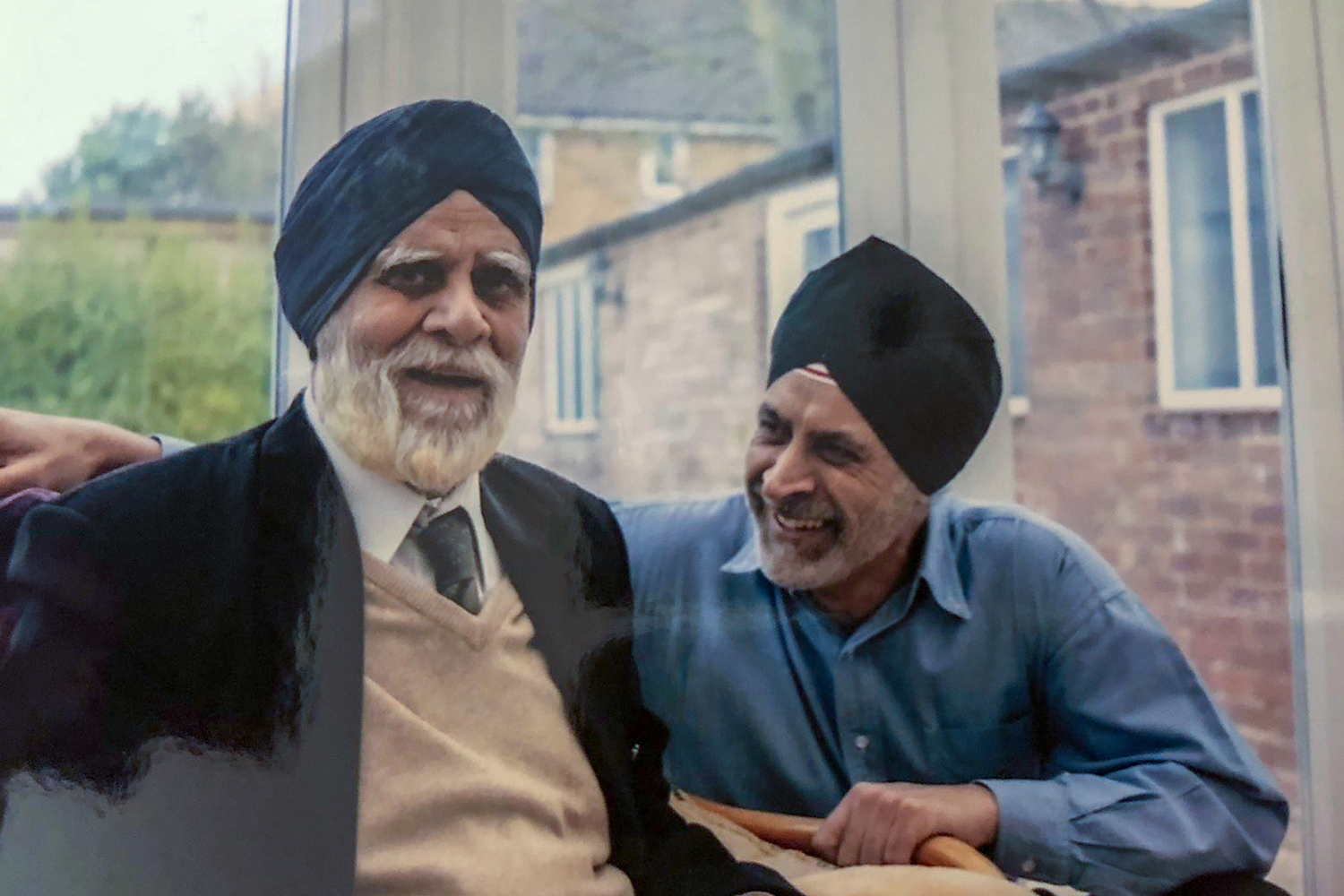 Bill Singh, 64, and his 96-year-old father in 2024 [Courtesy of Alzheimer’s Society]