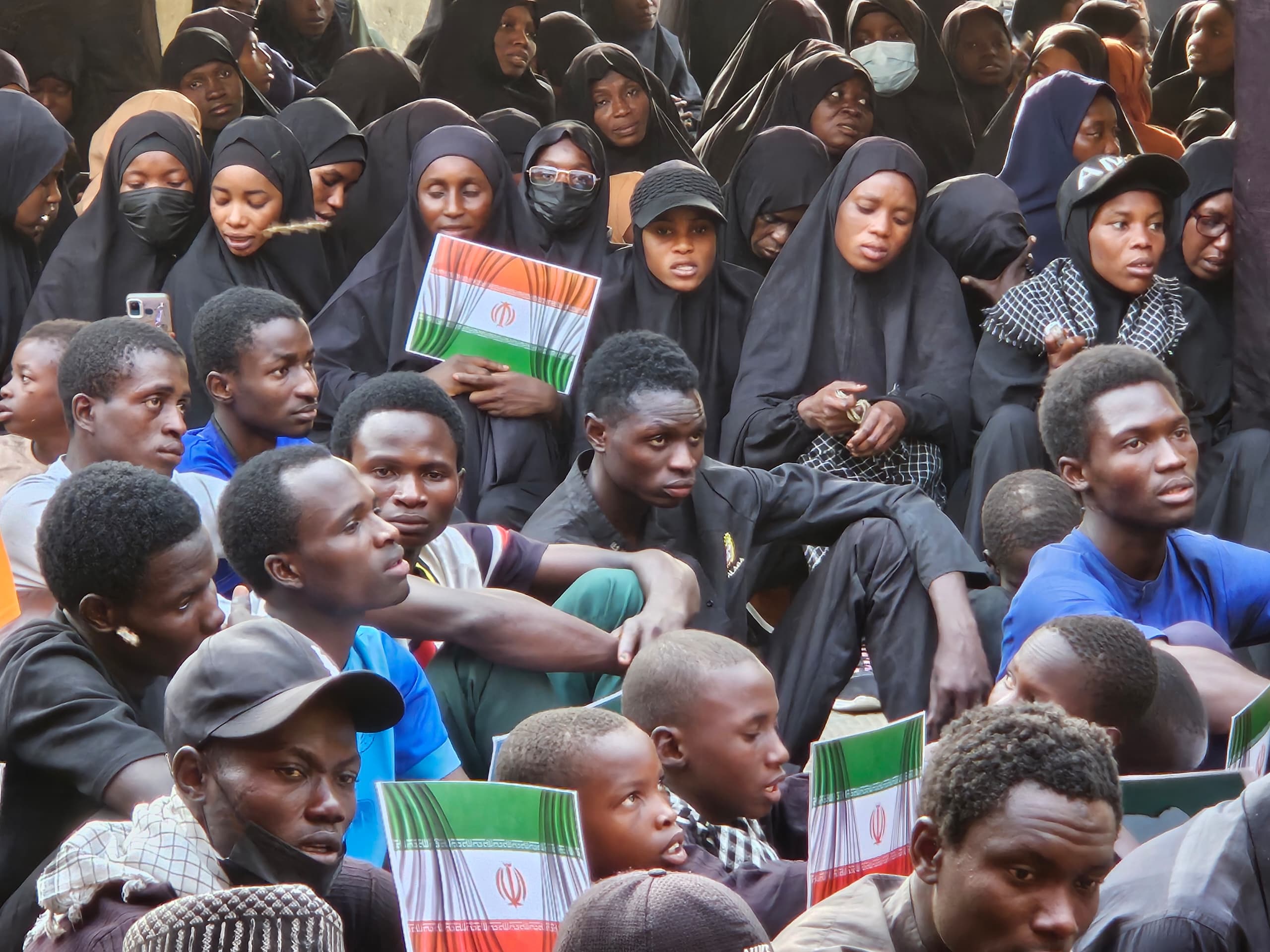 Nigeria’s Shia community mourn Khamenei in a Kano mosque. Members of the IMN have accused authorities of persecution over the years. A 2015 crackdown on the group was described as a massacre by human rights experts