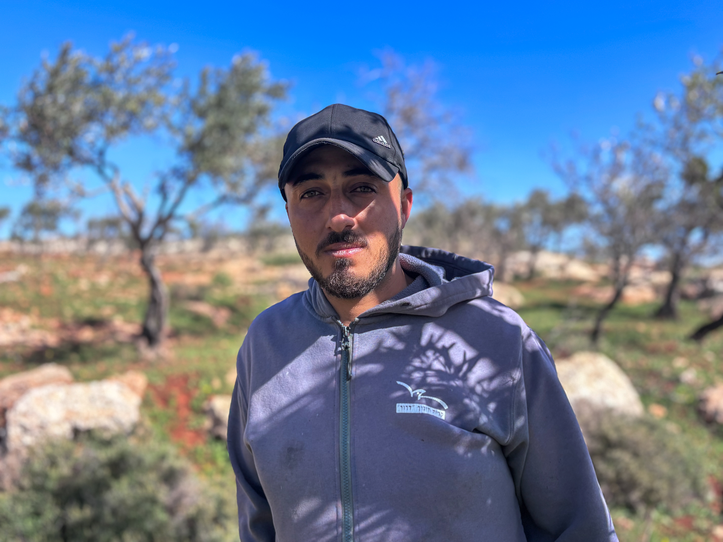 Muhammad Masallam, 25, named his young son after his late grandfather Musa [Al Jazeera]