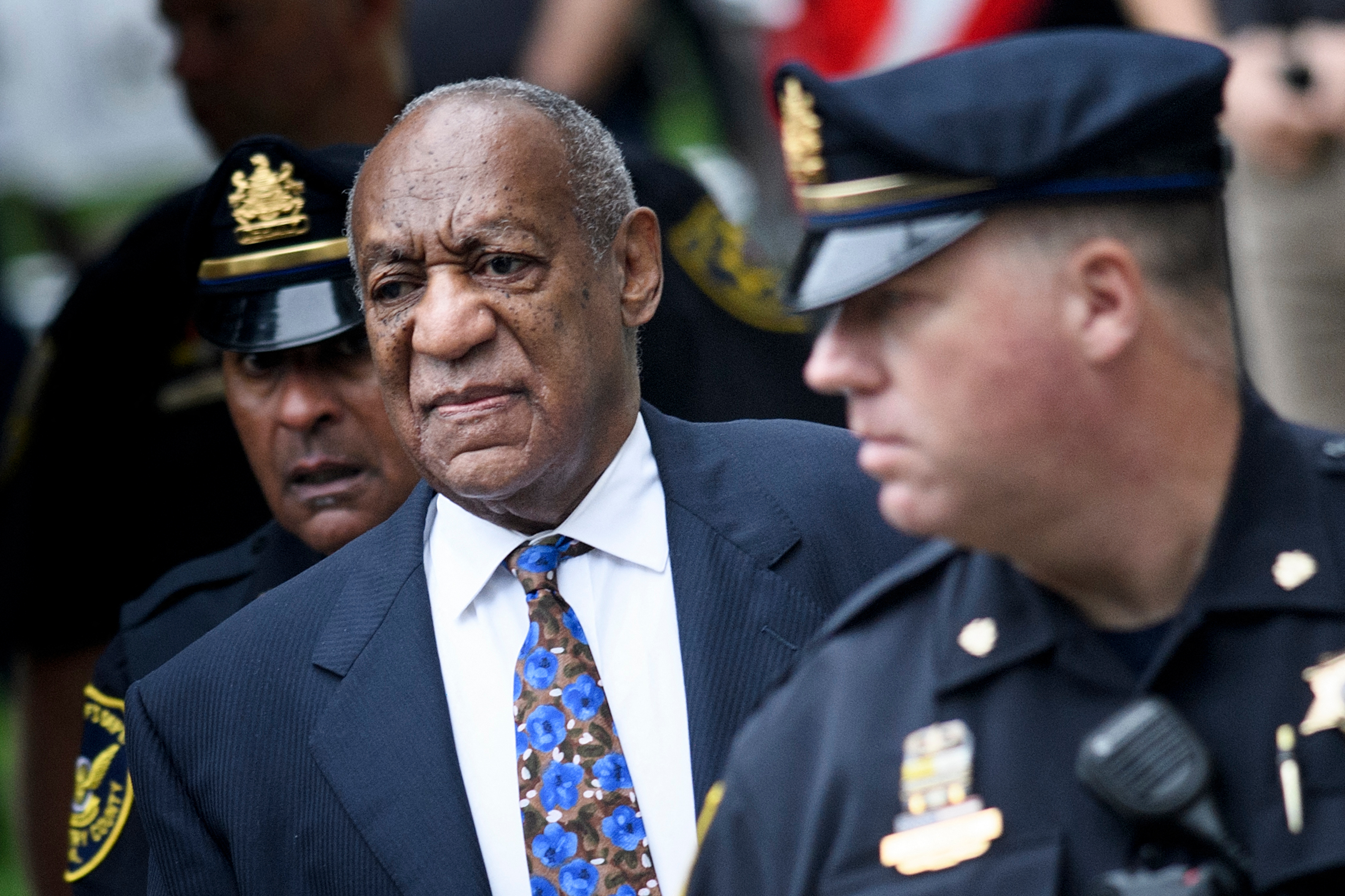 US actor Bill Cosby arrives at court.
