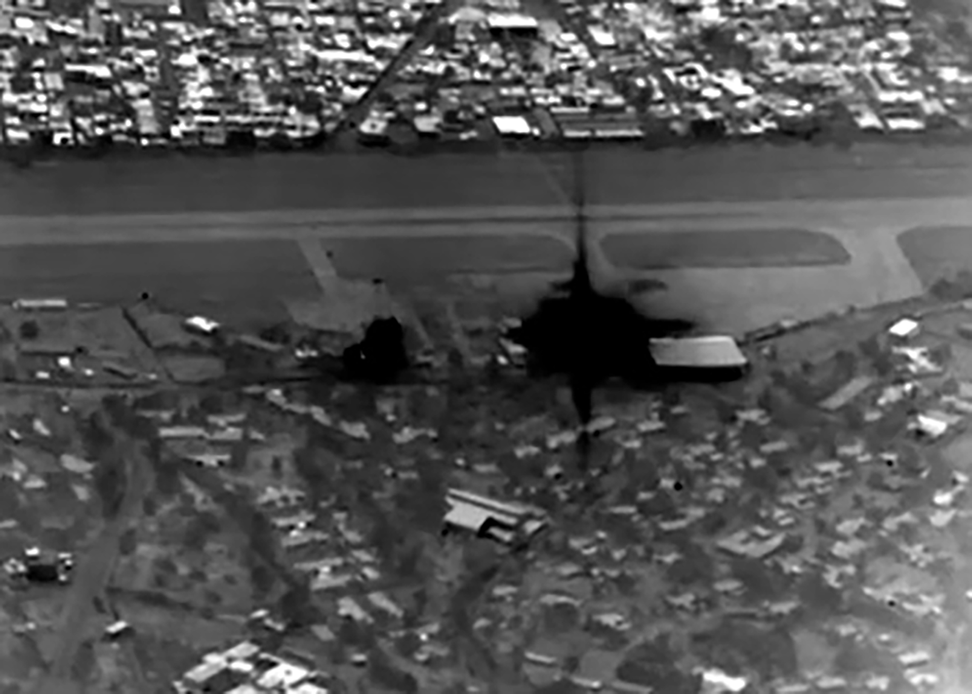 Two explosions are seen in footage released by US President Donald that he says shows the bombing of Iran's Kharg Island. [Donald Trump via social media]