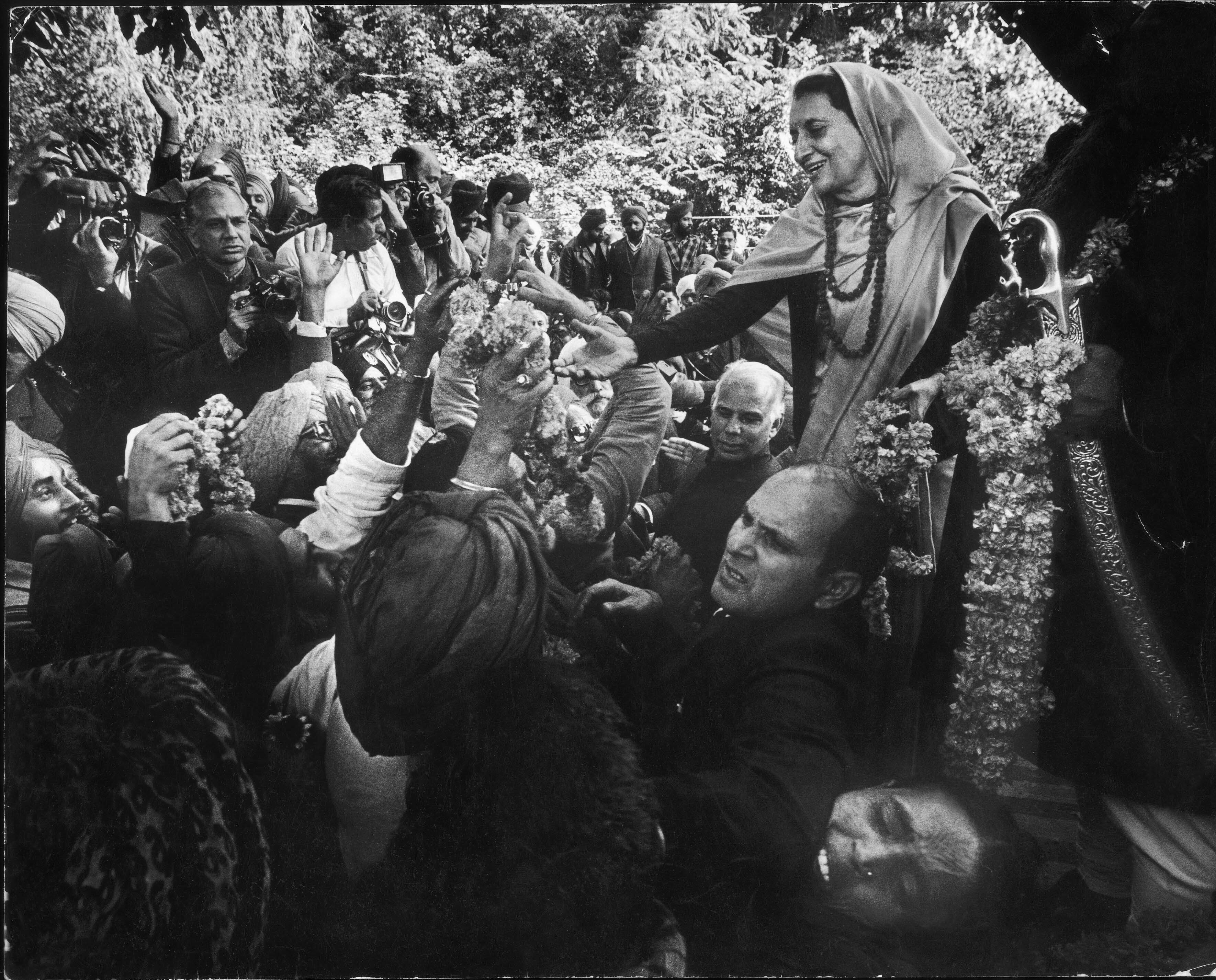 India’s former Prime Minister Indira Gandhi during an election campaign in the 1970s