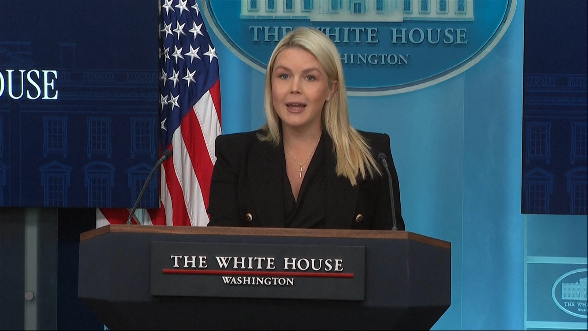 White House press secretary Karoline Leavitt