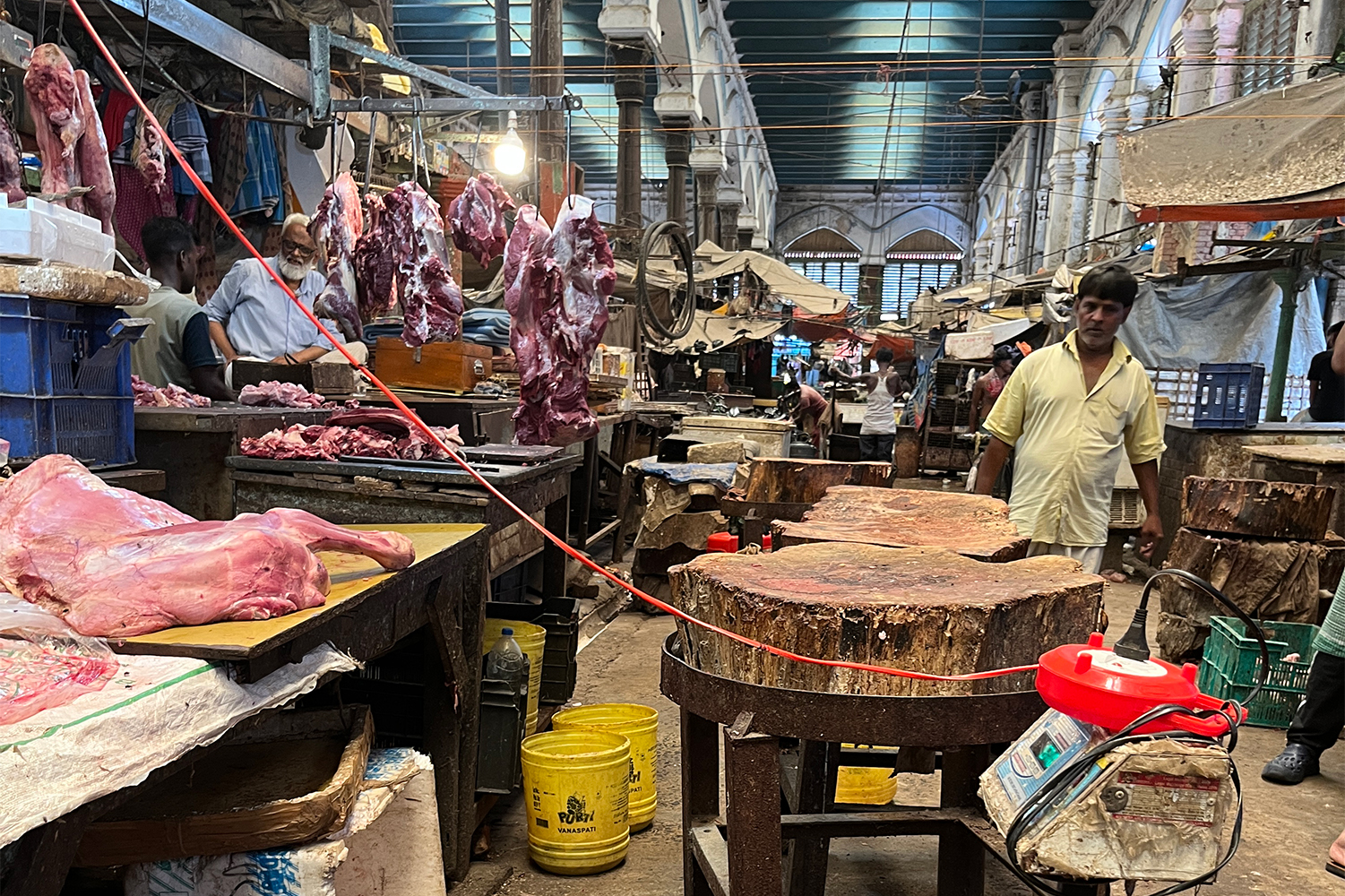 Beef shops at Kolkata’s New Market have barely any customers