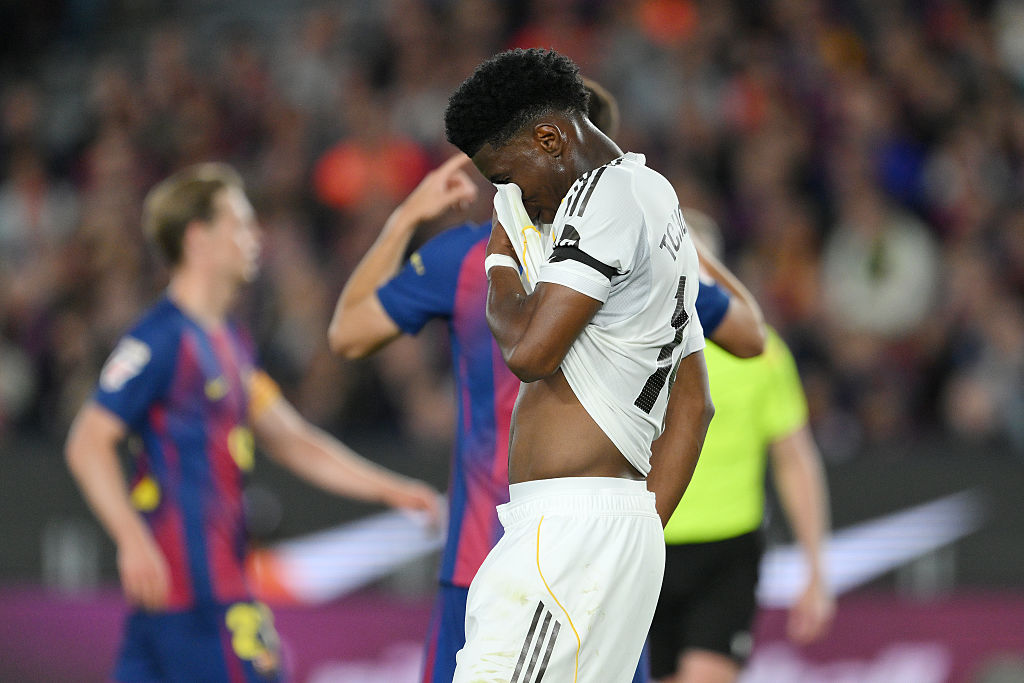 Real Madrid's Vinicius Junior after defeat that handed Barcelona the La Liga title