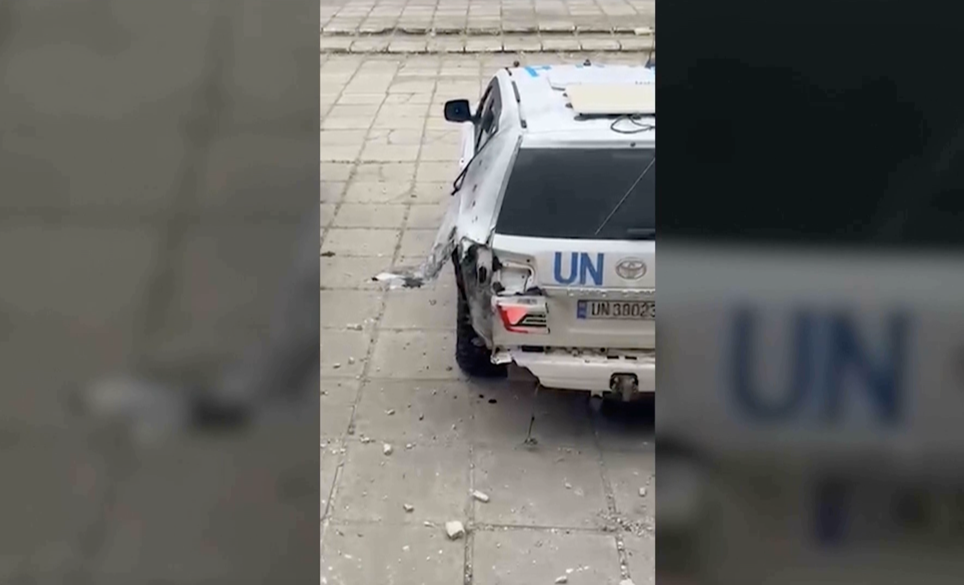 OCHA Kherson drone attack.