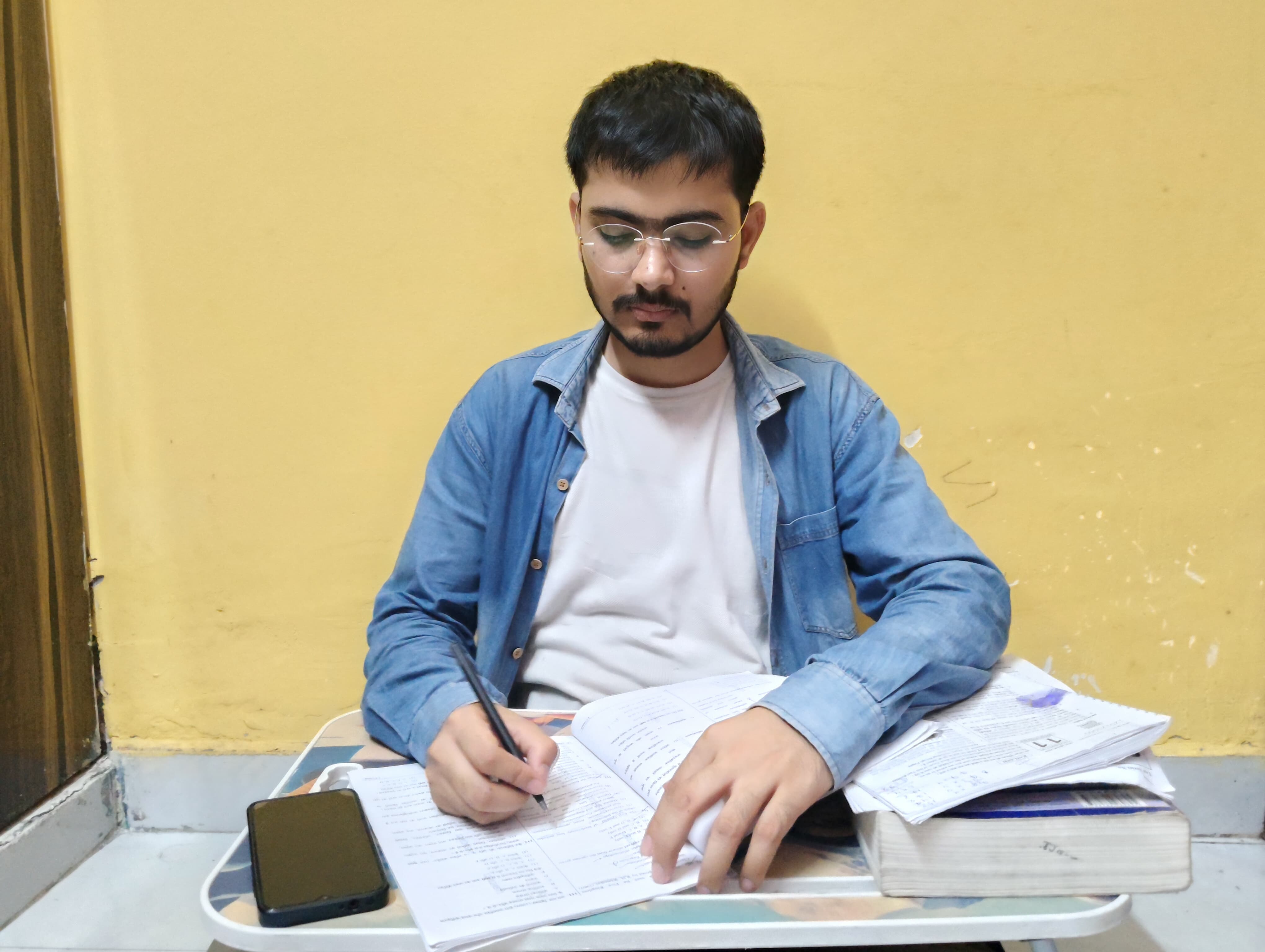 Harsh Dubey, an aspiring doctor, is preparing again for the NEET exam, now scheduled on June 21 after the paper leak [Courtesy of Dubey’s family]
