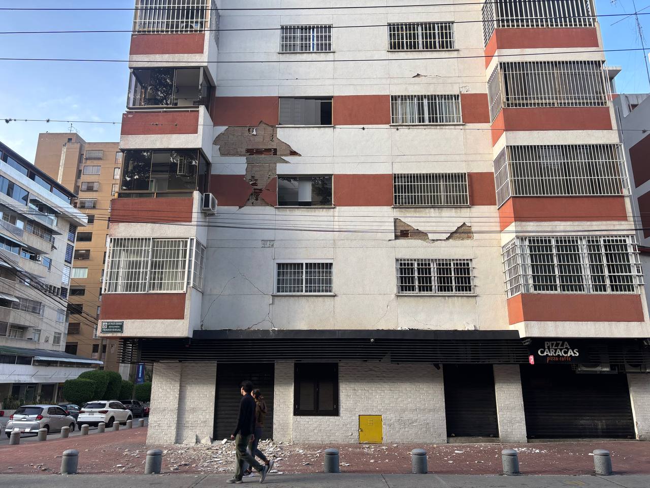 a multistory building damaged by an earthquake