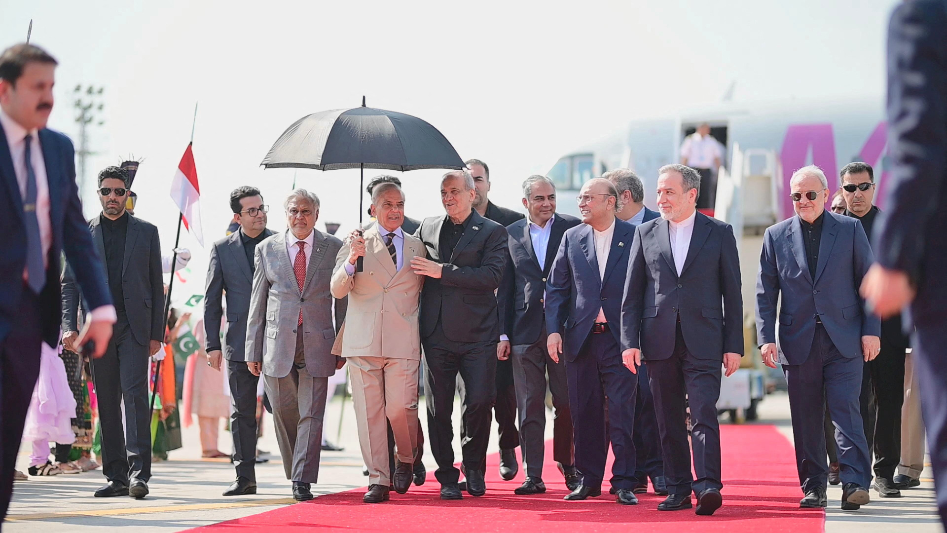 Iranian President Masoud Pezeshkian arrived in Pakistan