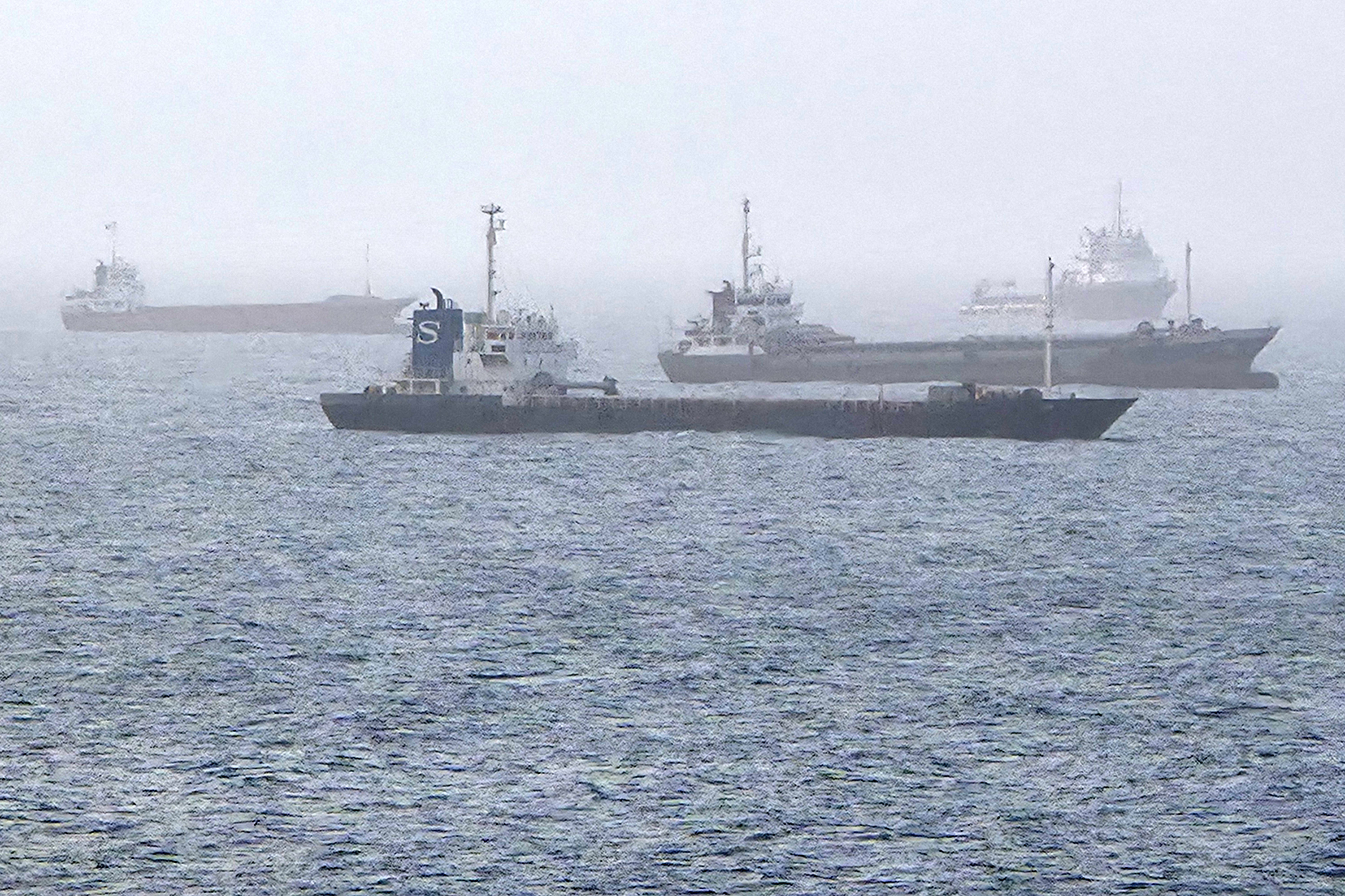 Vessels transiting through the Gulf of Oman