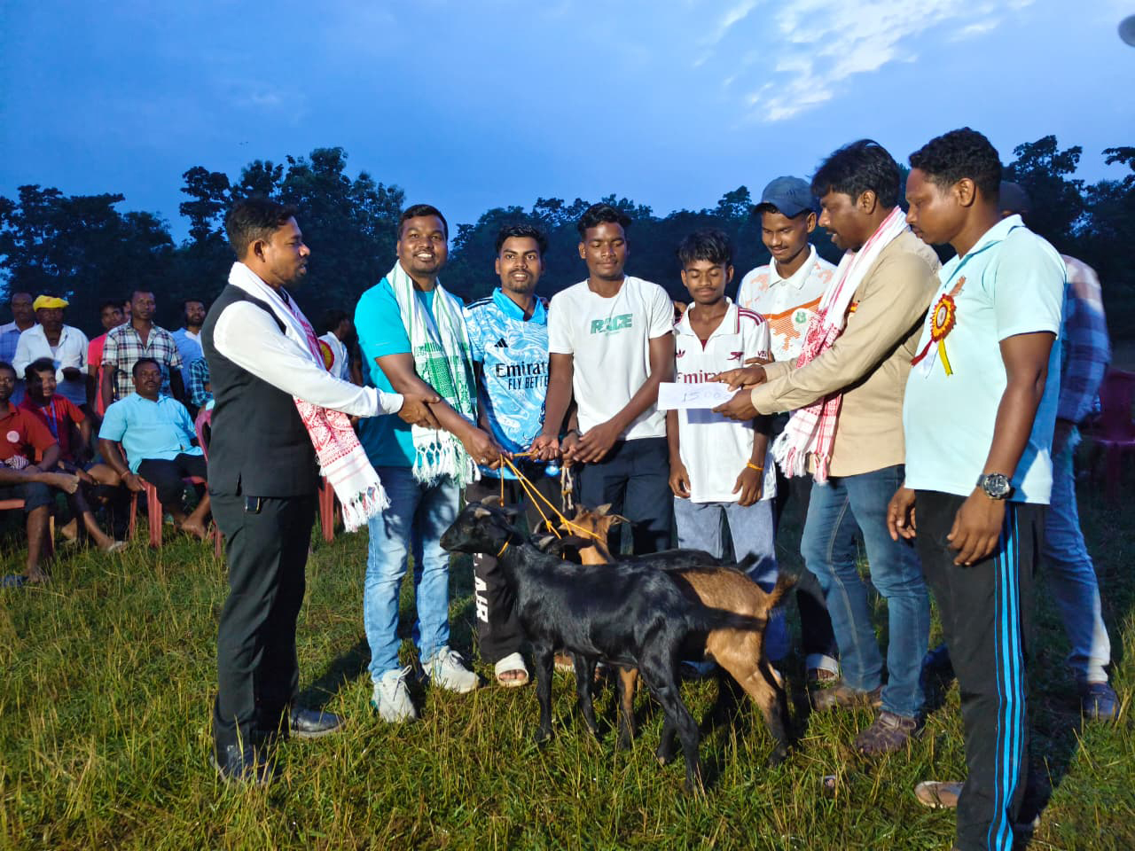 Winning team with Khasi