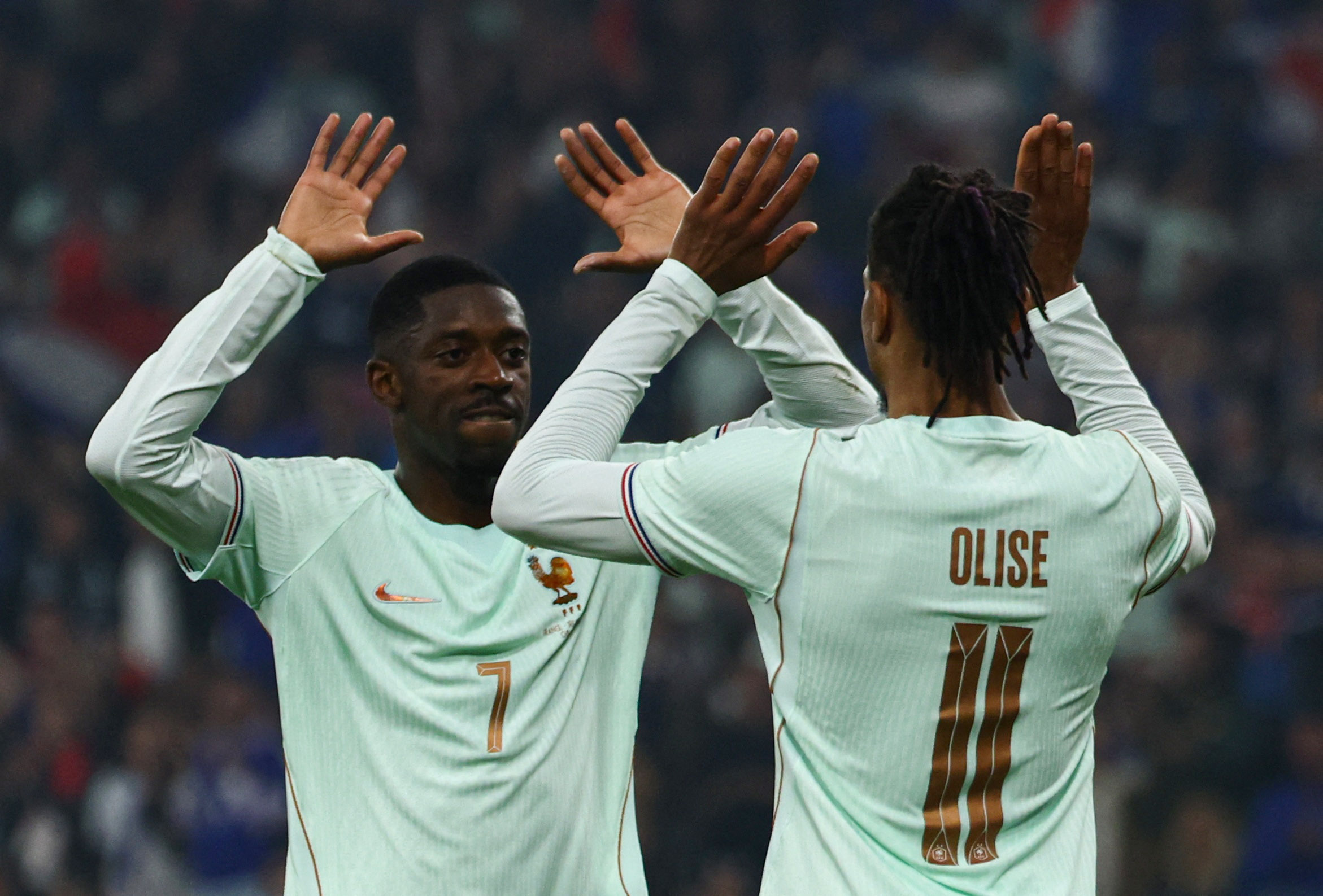 Michael Olise and Ousmane Dembele