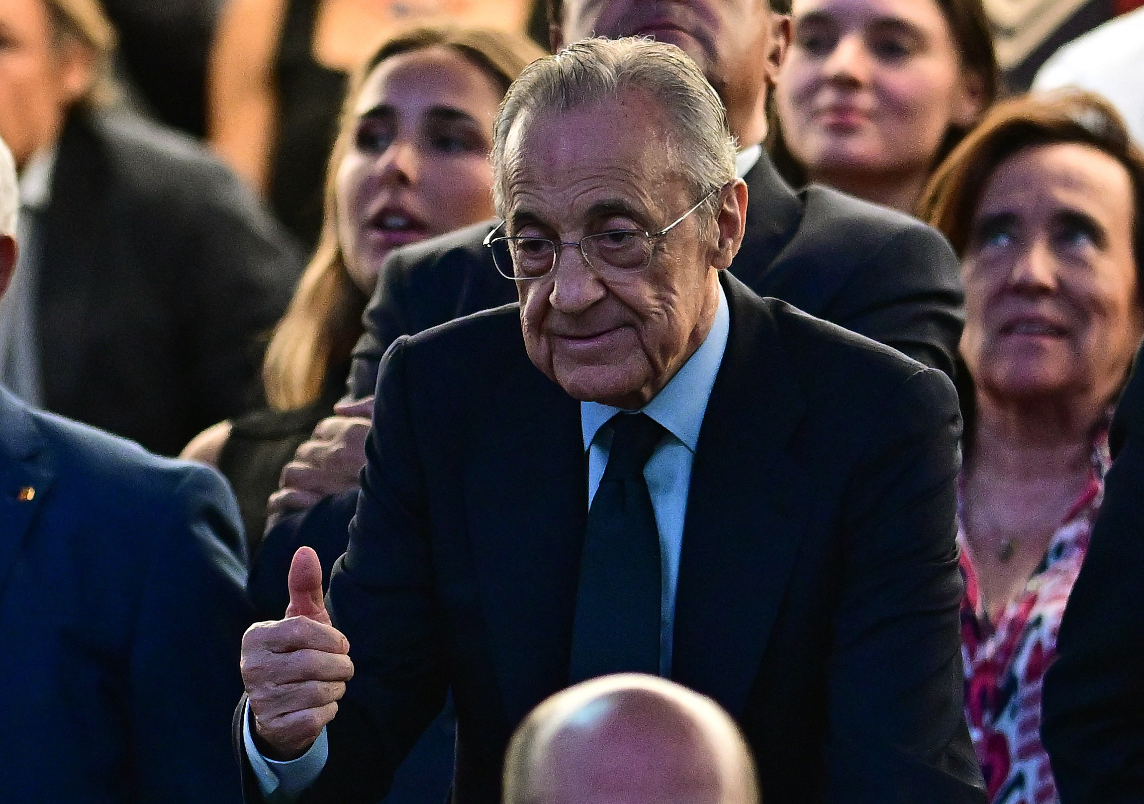 Real Madrid president Florentino Perez