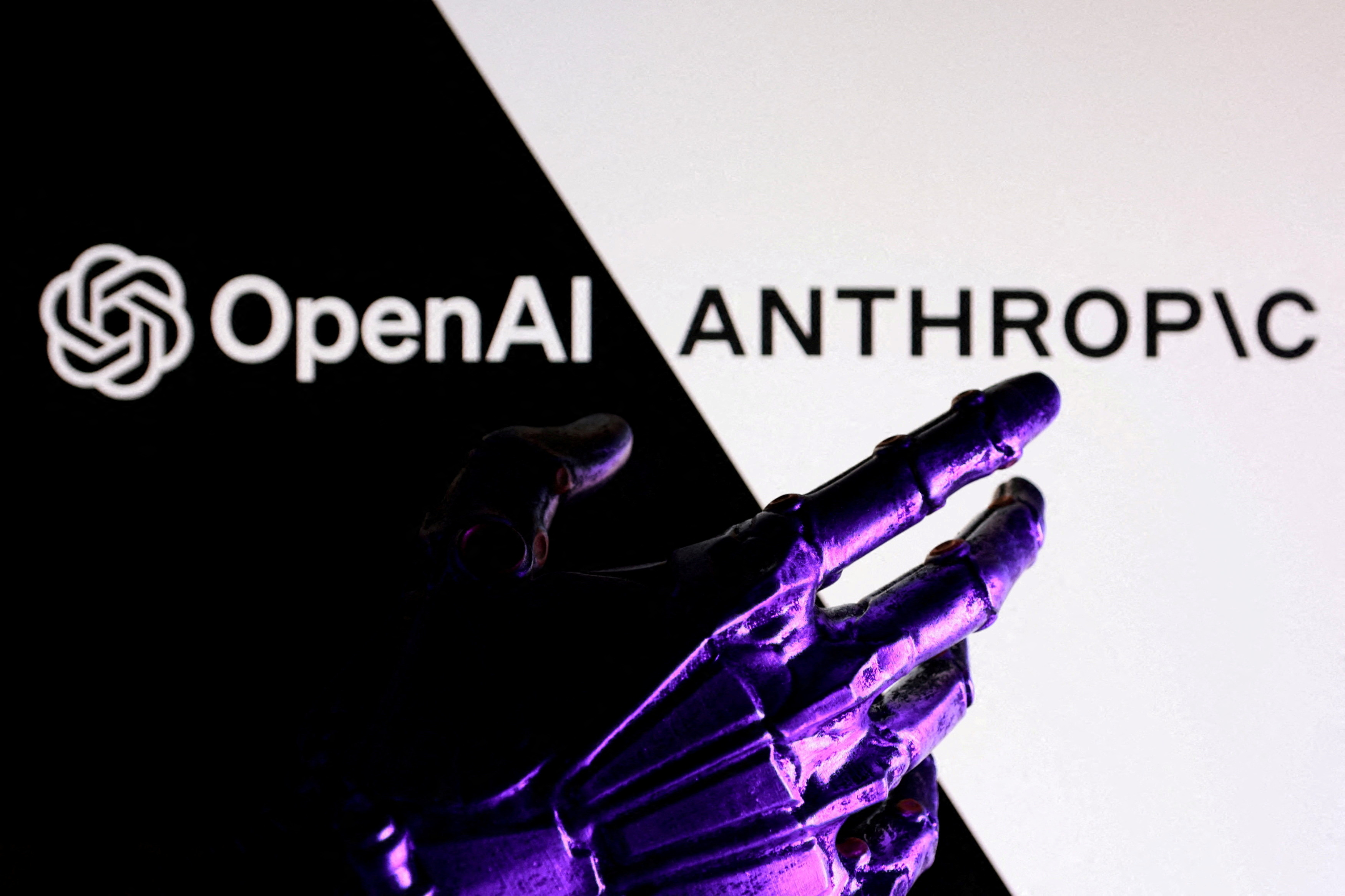 OpenAI and Anthropic logos