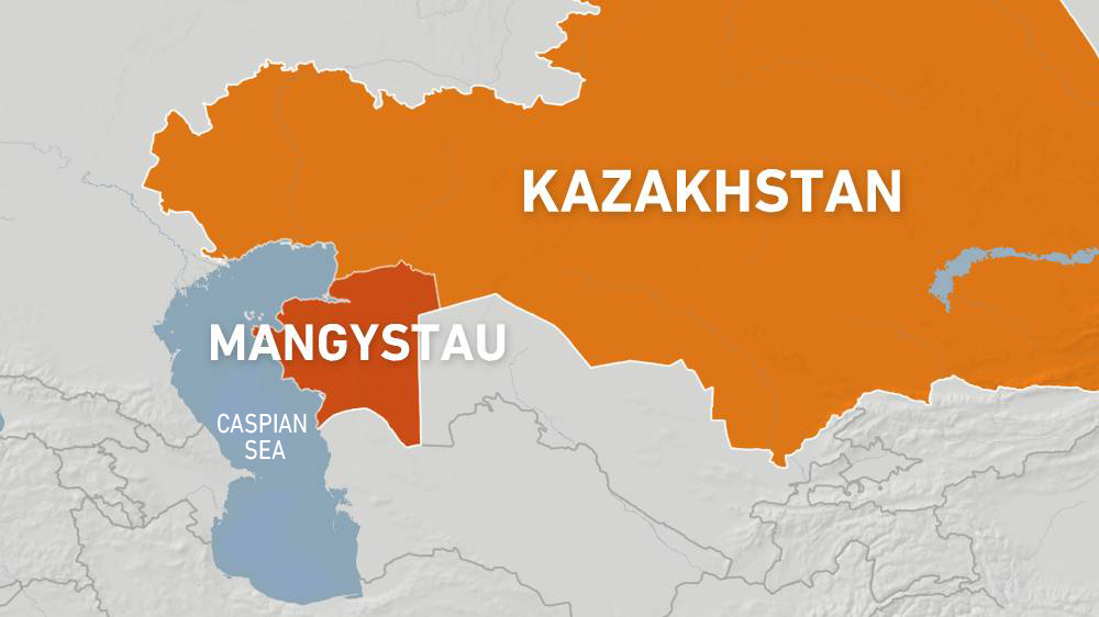Kazakhstan's coastal region of Magystau, where the incident took place.