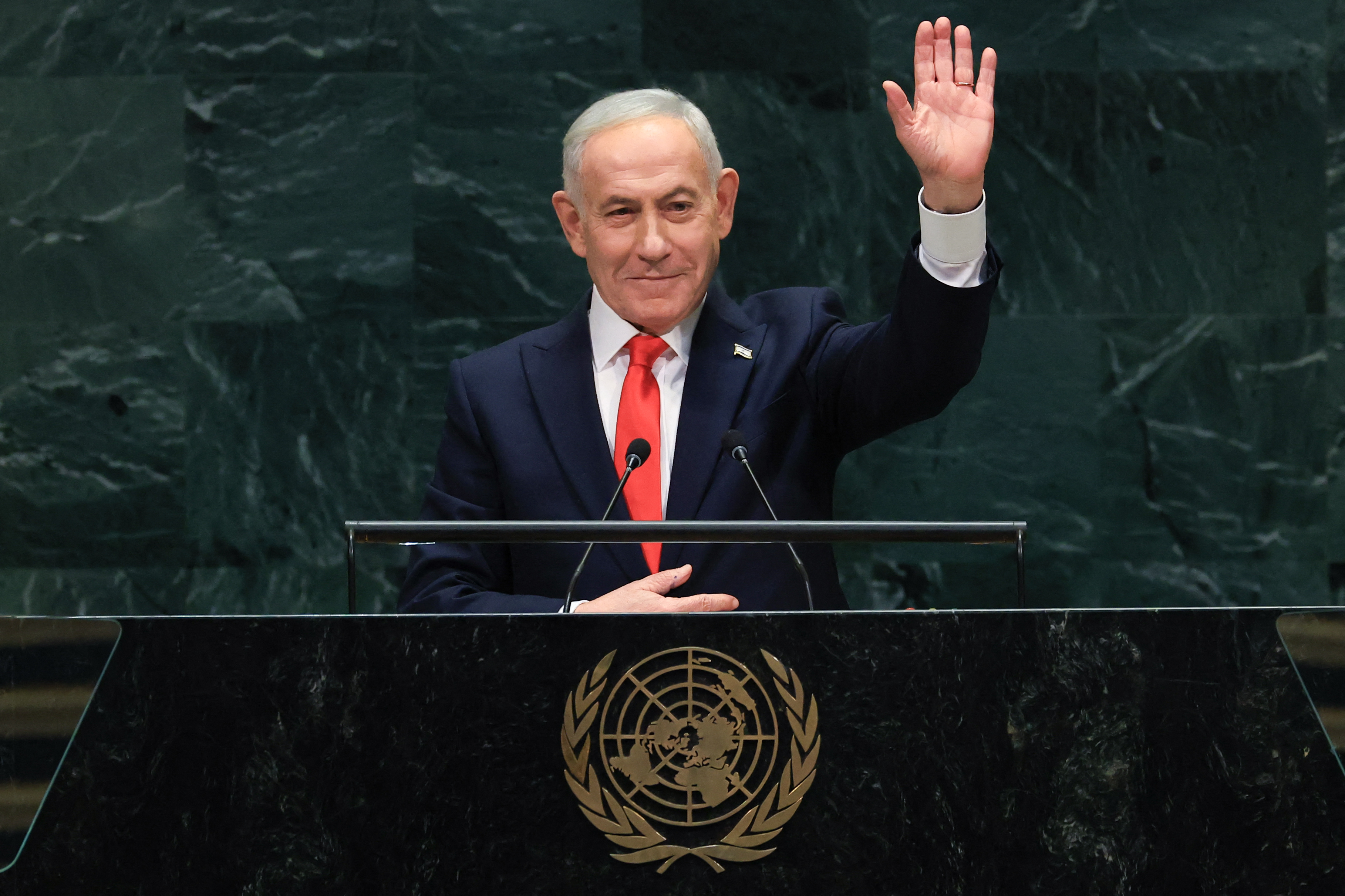Israeli Prime Minister Benjamin Netanyahu claimed during the 81st session of the United Nations General Assembly that Israel was fighting an ‘eighth front’ against those seeking to ‘brainwash young minds to hate Israel, hate America and hate the West’