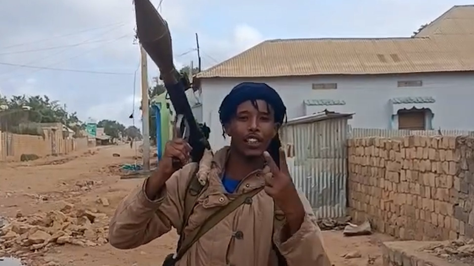 Armed forces in Somalia - member holding weapon