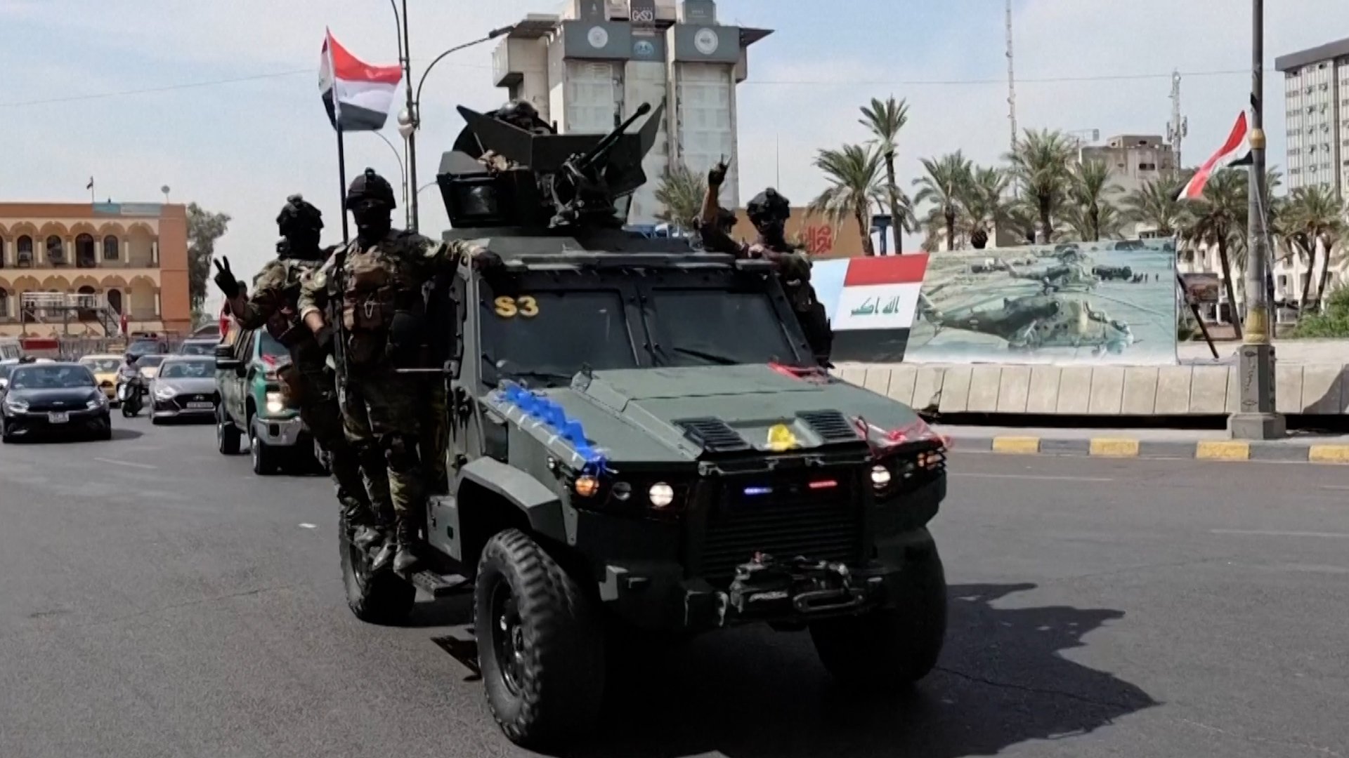 Military parade in Najaf, Iraq