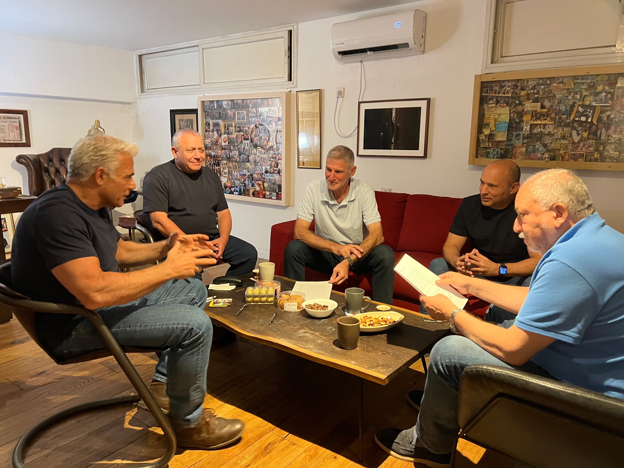 Israeli opposition leaders meeting